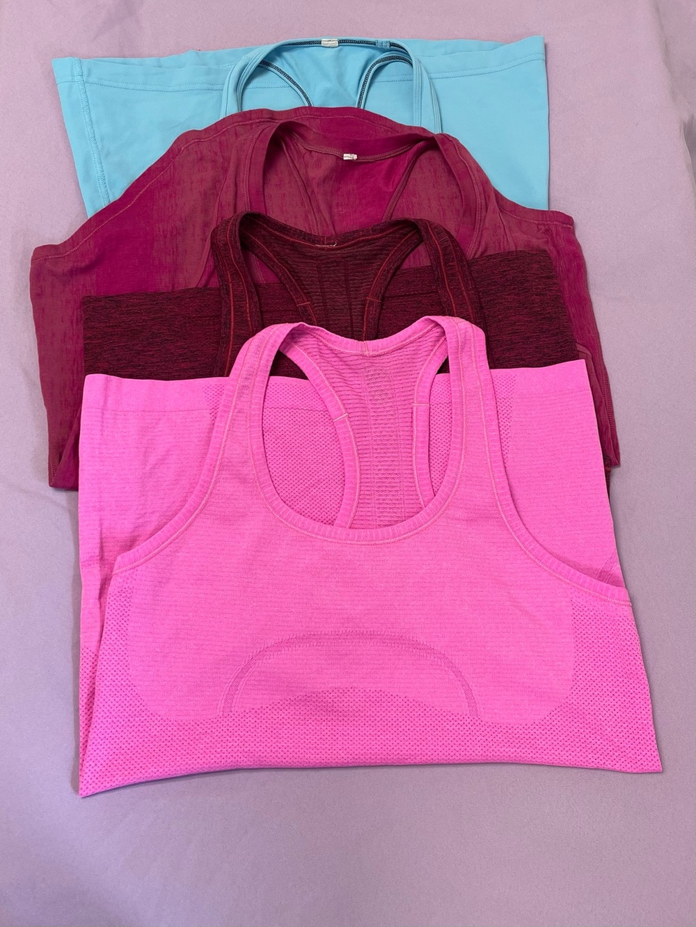 lululemon athletica Hot Pink Racerback Tank Top